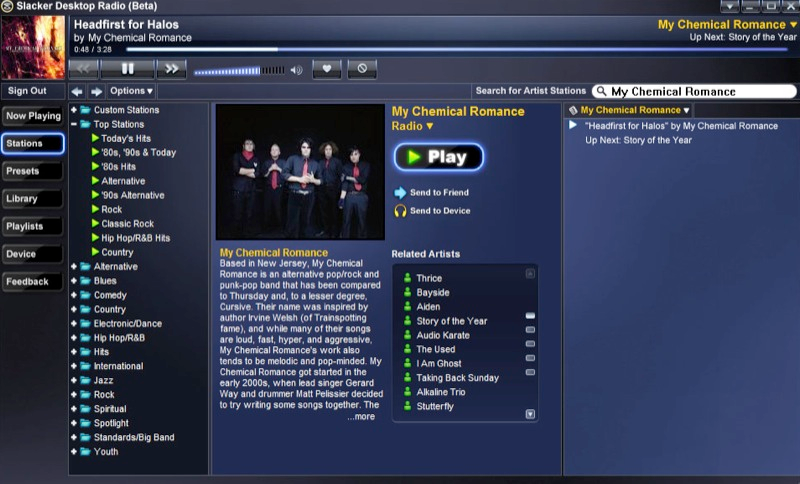 Illustration for article titled Slacker Desktop App Gives You More Control Over Your Tunes